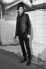 BOWERY - BLACK LEATHER JACKET (MENS) *BEST SELLER