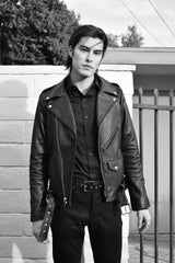 BOWERY - BLACK LEATHER JACKET (MENS) *BEST SELLER
