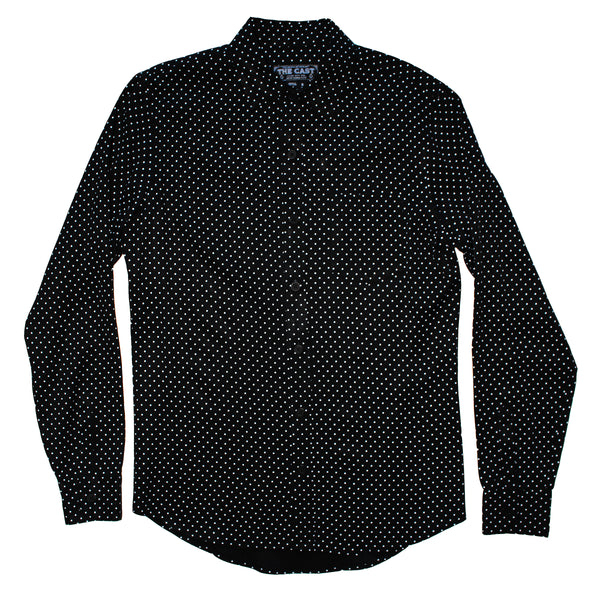 A MILLION MILES AWAY Black Mini Polka Dot Shirt
