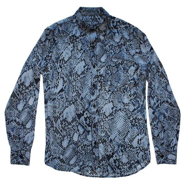 ALONE IN A CROWD Snakeskin Print Shirt