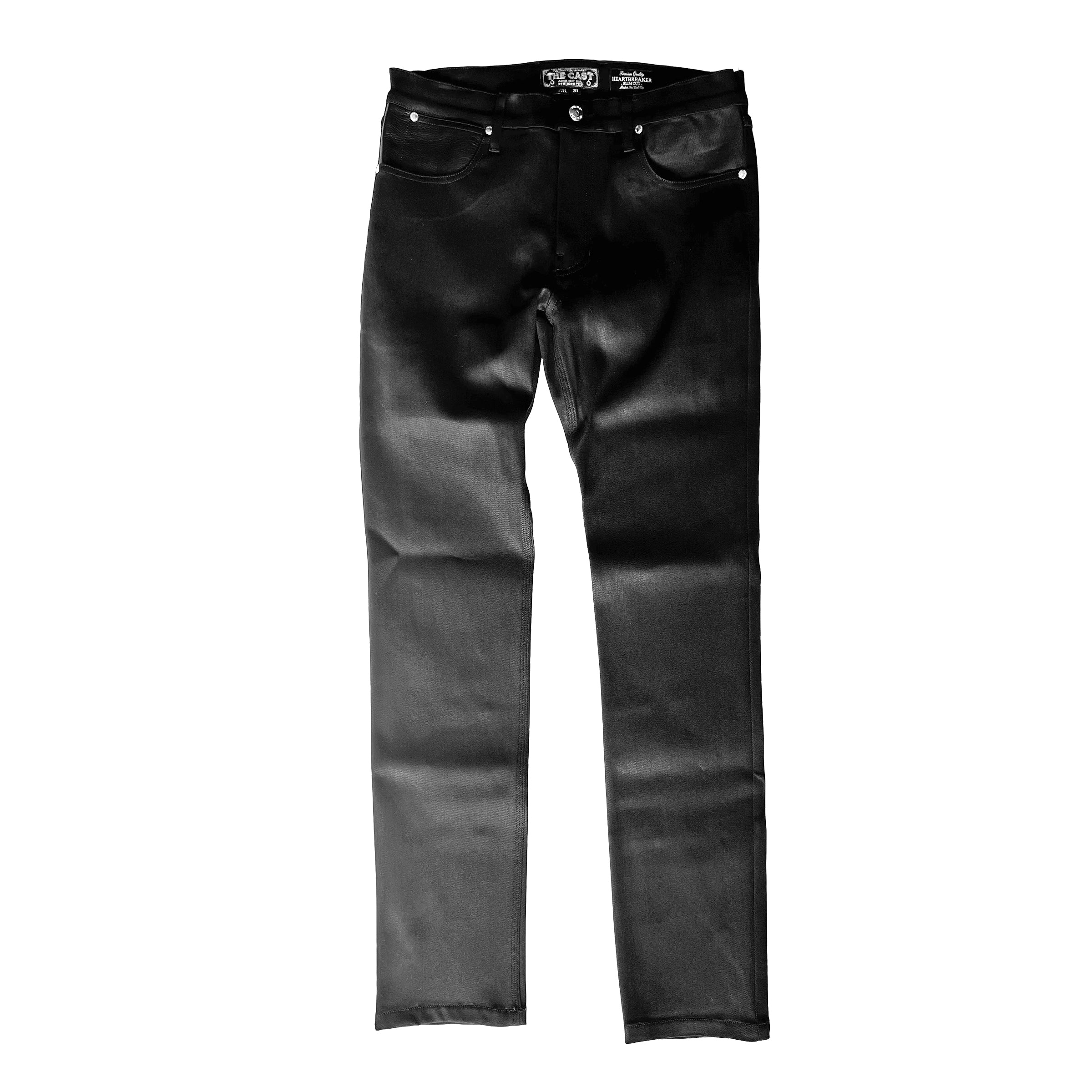 HEARTBREAKER - SLIM FIT BLACK DENIM JEANS
