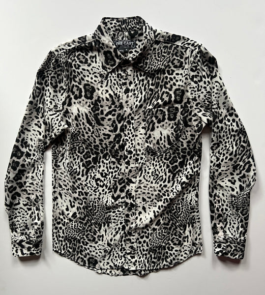 MORE THAN THIS Black & White Leopard Print Shirt