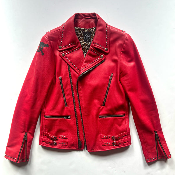 ONE-OF-A-KIND RED LEATHER JACKET #21