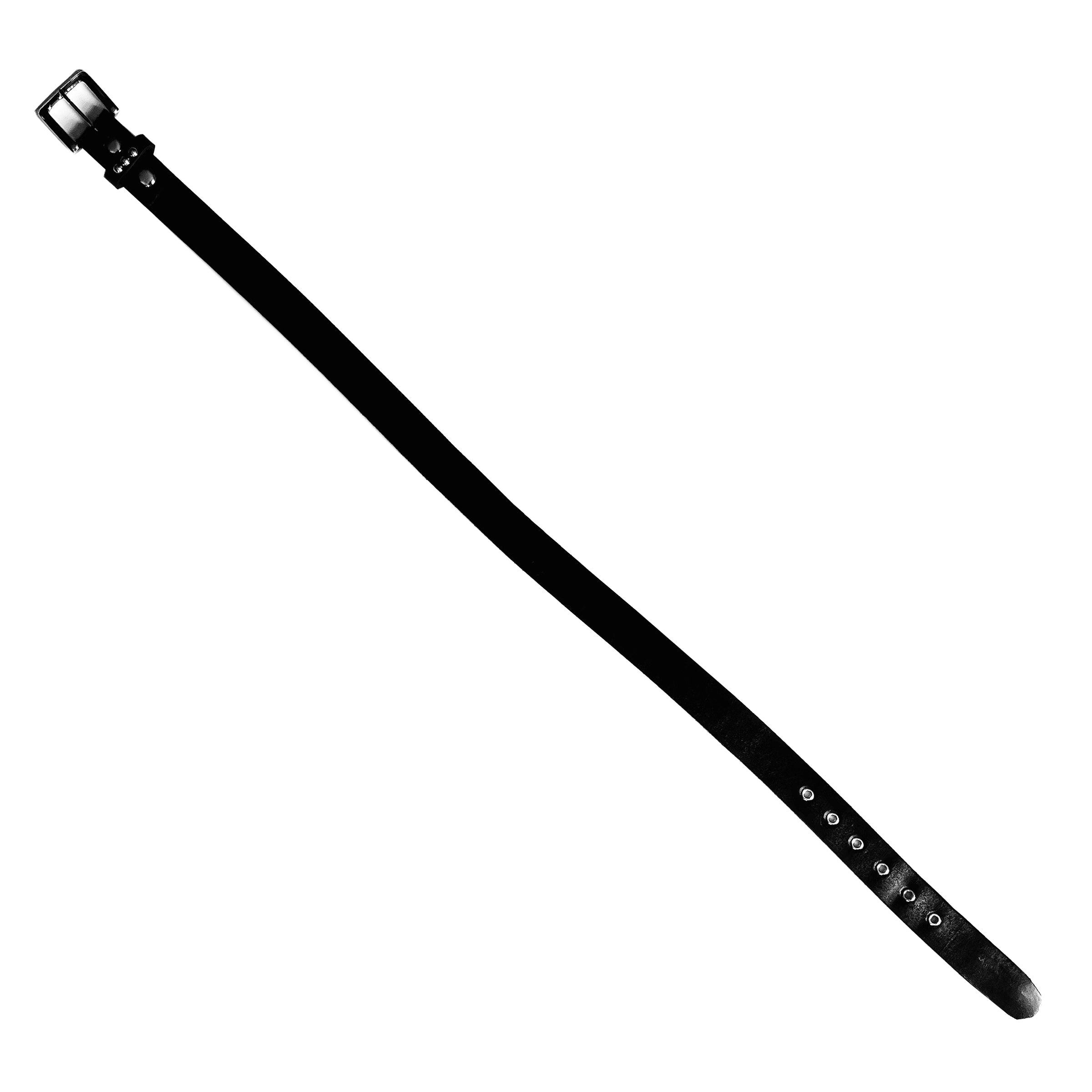 REBEL BLACK LEATHER BELT