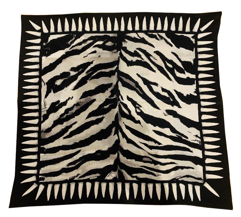 Tiger Teeth Bandana - Silver