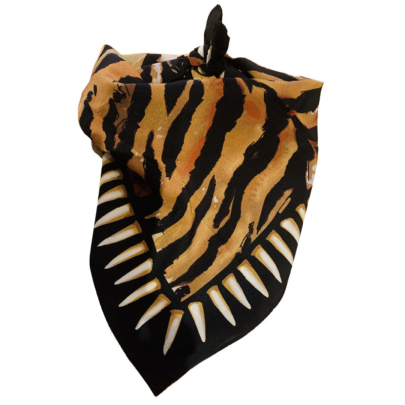 Tiger Teeth Bandana - Gold