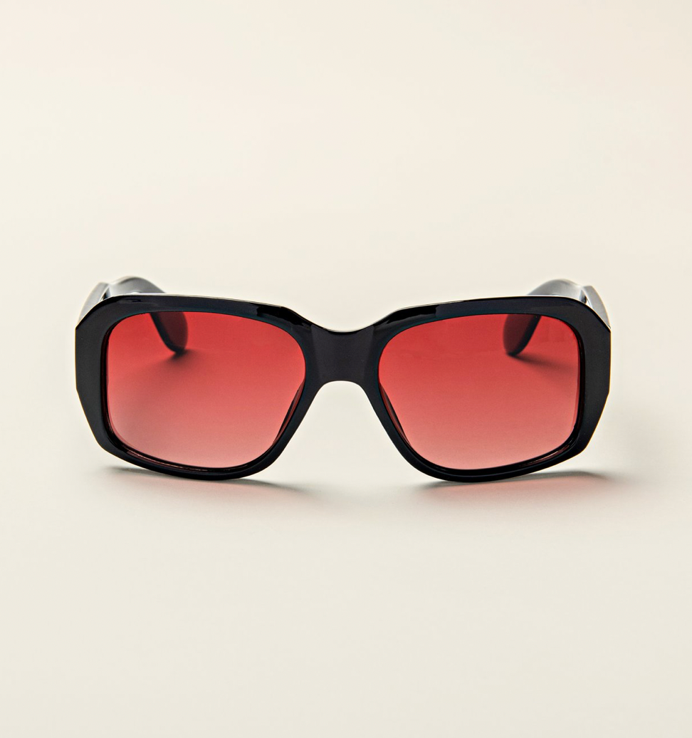 BIG CITY AFTER DARK - Black w/Burgundy Gradient Lens