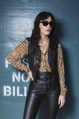 REBEL REBEL BLACK LEATHER VEST