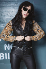 REBEL REBEL BLACK LEATHER VEST