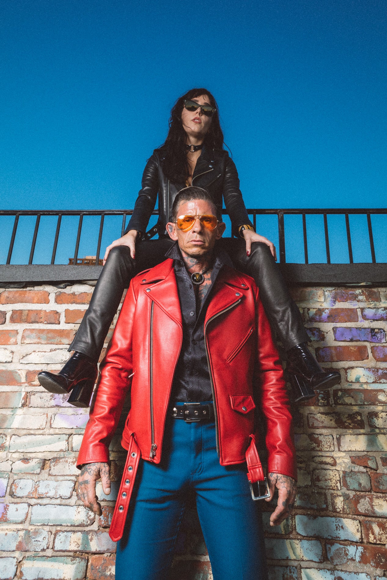 BOWERY RED LEATHER JACKET