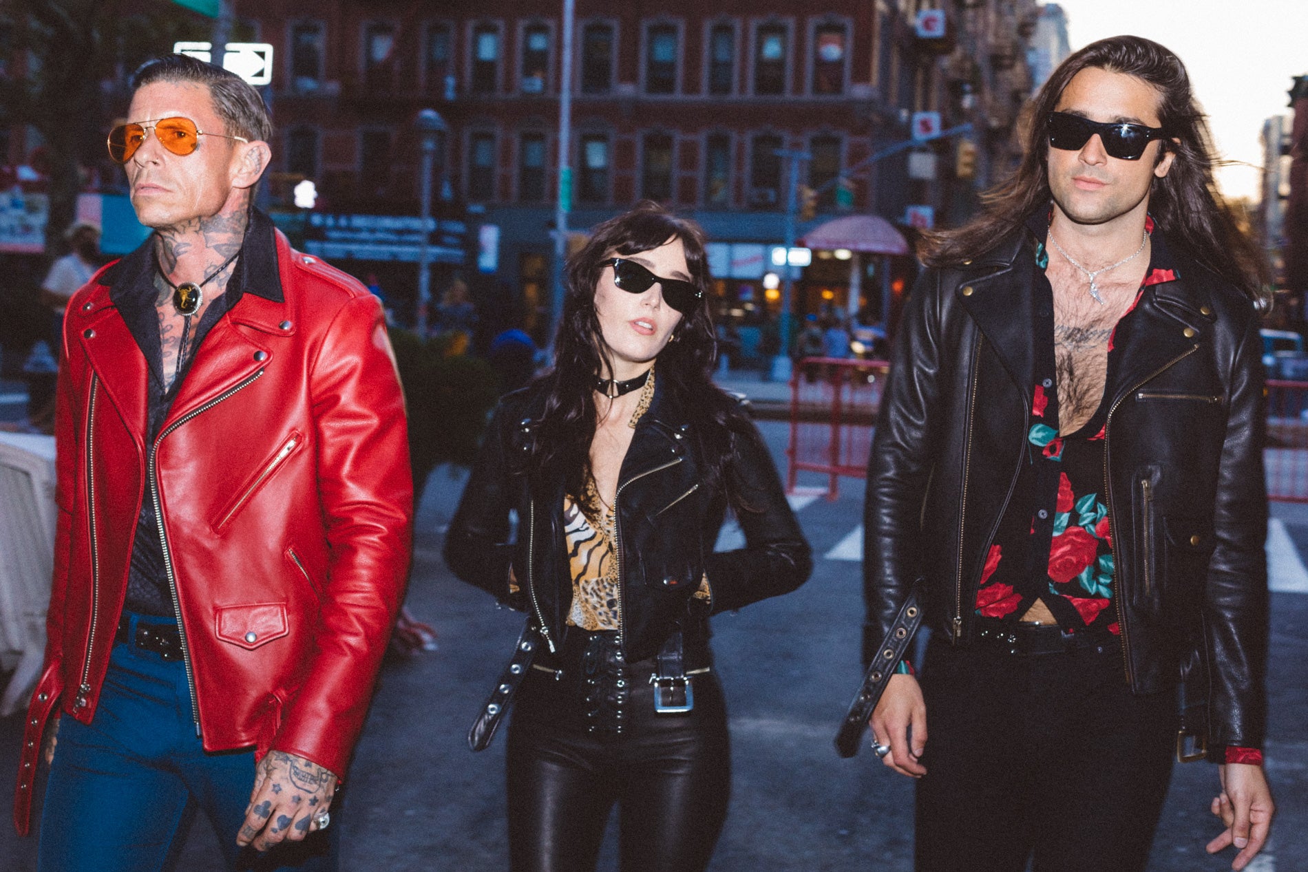 BOWERY RED LEATHER JACKET