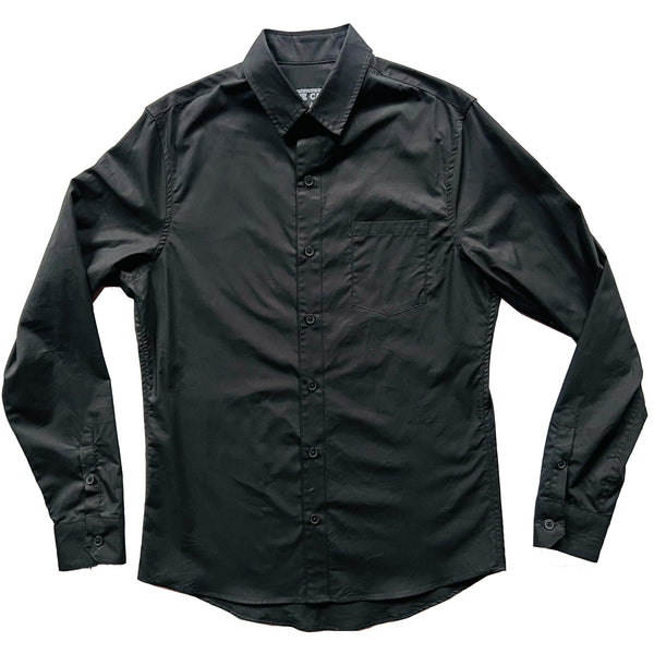 COOL OPERATOR Black Pima Cotton Shirt