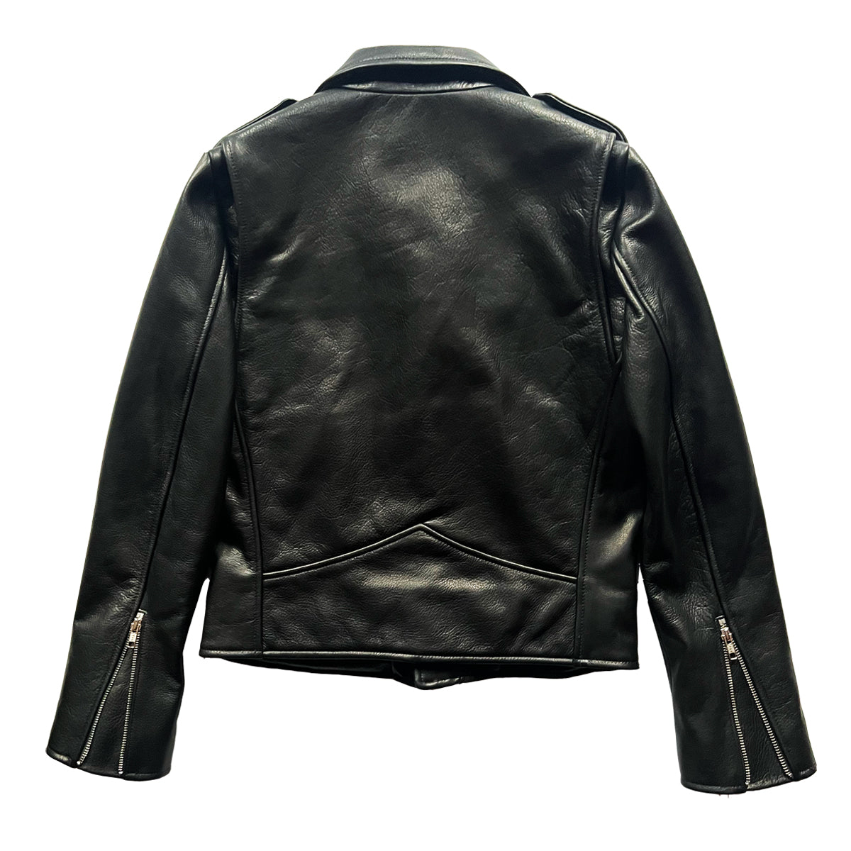 CROPPED BOWERY - BLACK LEATHER JACKET (MENS) *BEST SELLER