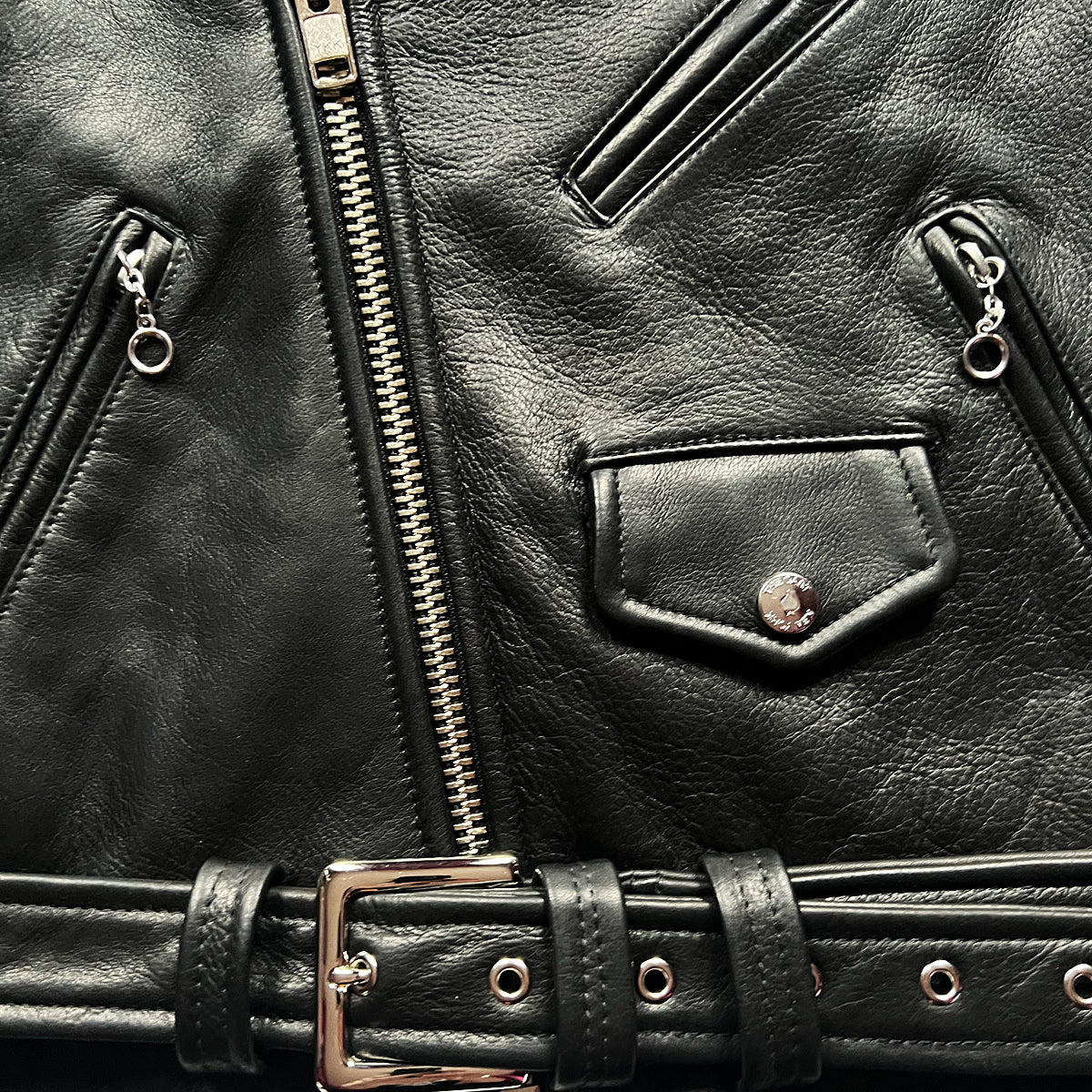 CROPPED BOWERY - BLACK LEATHER JACKET (MENS) *BEST SELLER