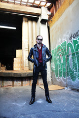 BOWERY - BLACK LEATHER JACKET (MENS) *BEST SELLER
