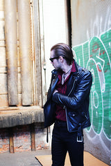 BOWERY - BLACK LEATHER JACKET (MENS) *BEST SELLER