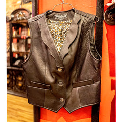 REBEL REBEL BLACK LEATHER VEST