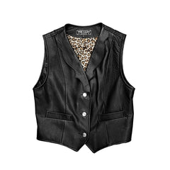 REBEL REBEL BLACK LEATHER VEST