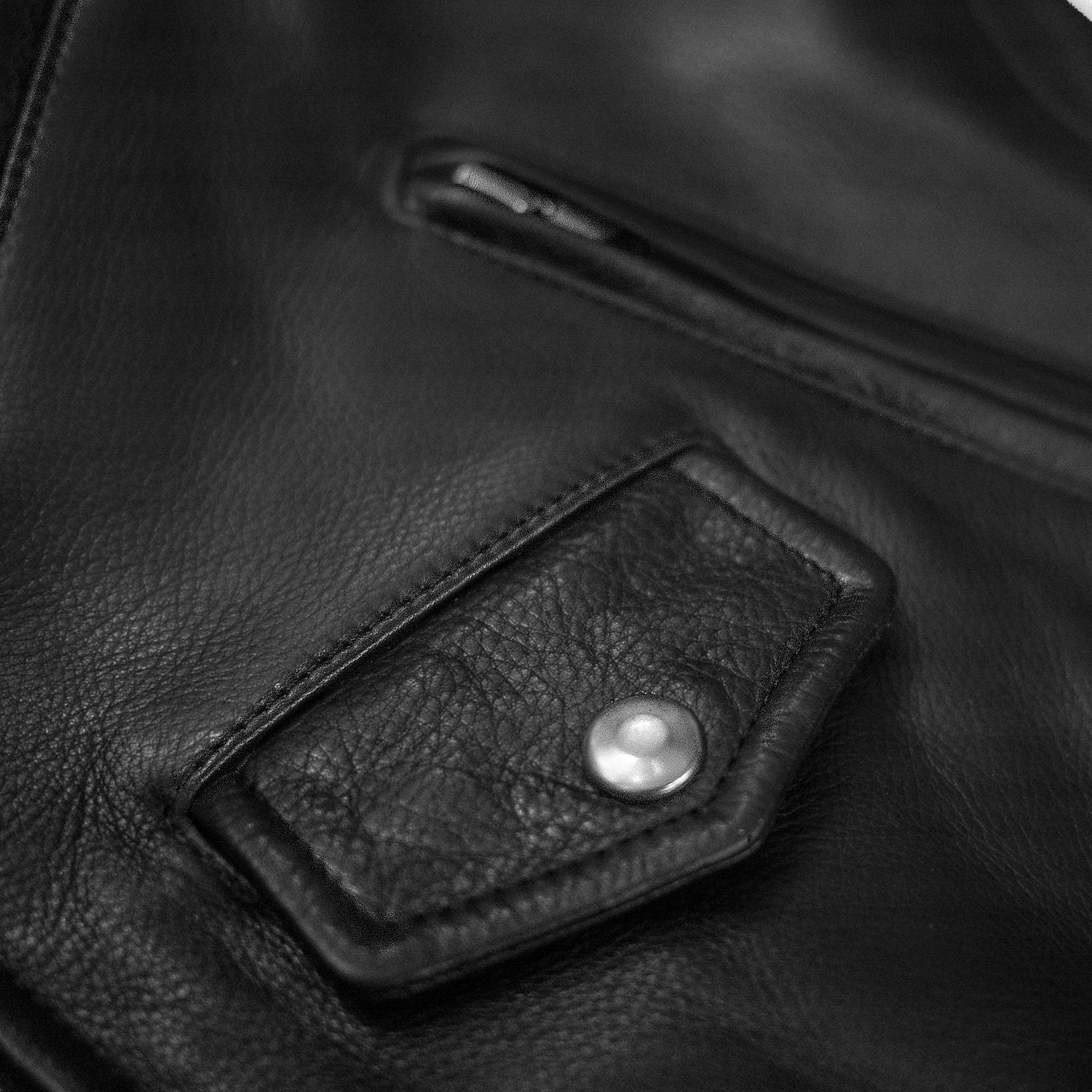 BOWERY - BLACK LEATHER JACKET (MENS) *BEST SELLER