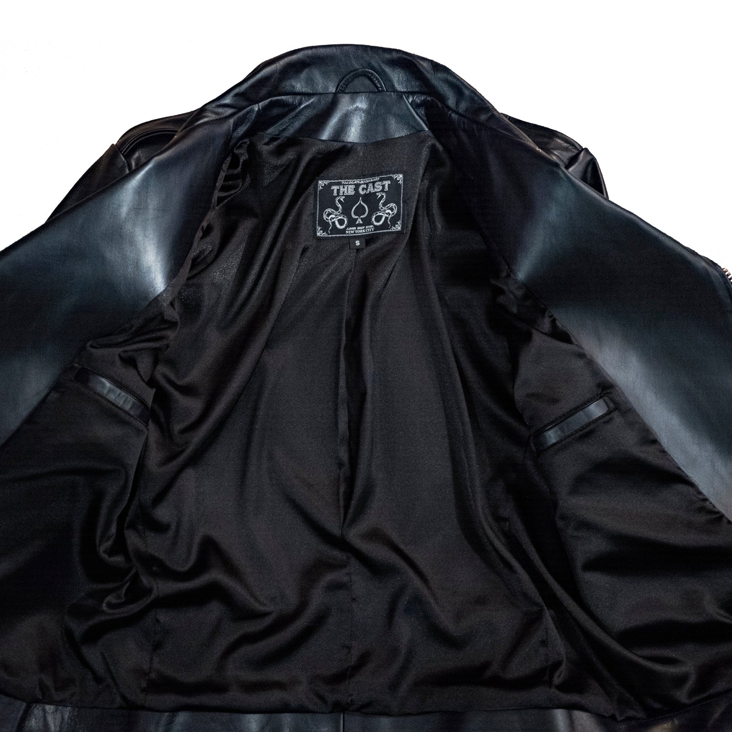 BOWERY BLACK LEATHER JACKET - Black Luster