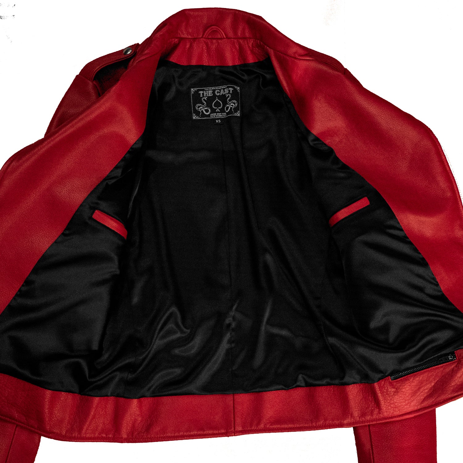 BOWERY RED LEATHER JACKET