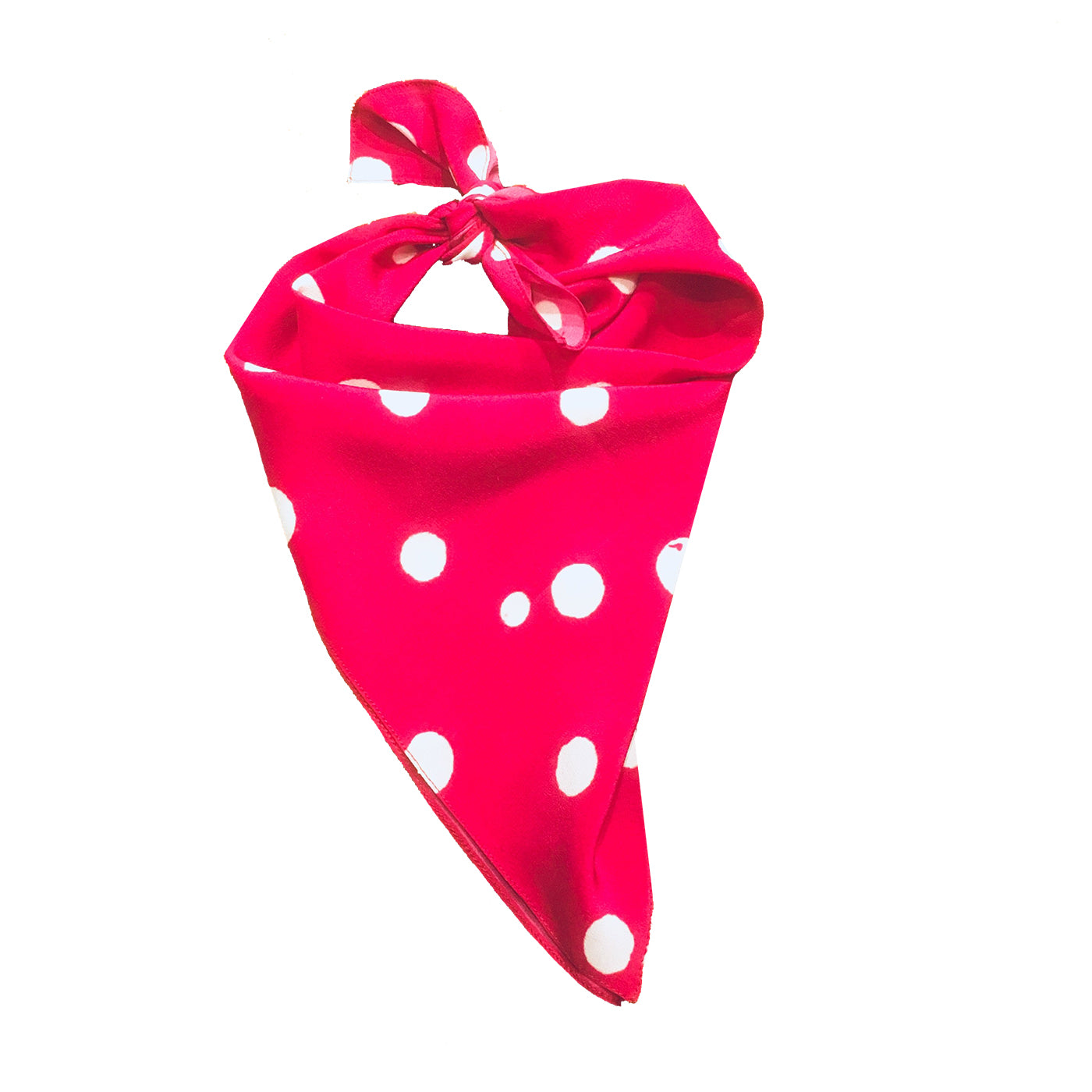 Redlands Polka Dot Bandana - Fuschia