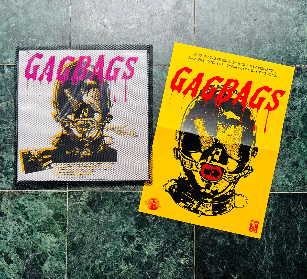 GAGBAGS S/T SCREEN PRINTED FISHNET 12" (25 COPIES)