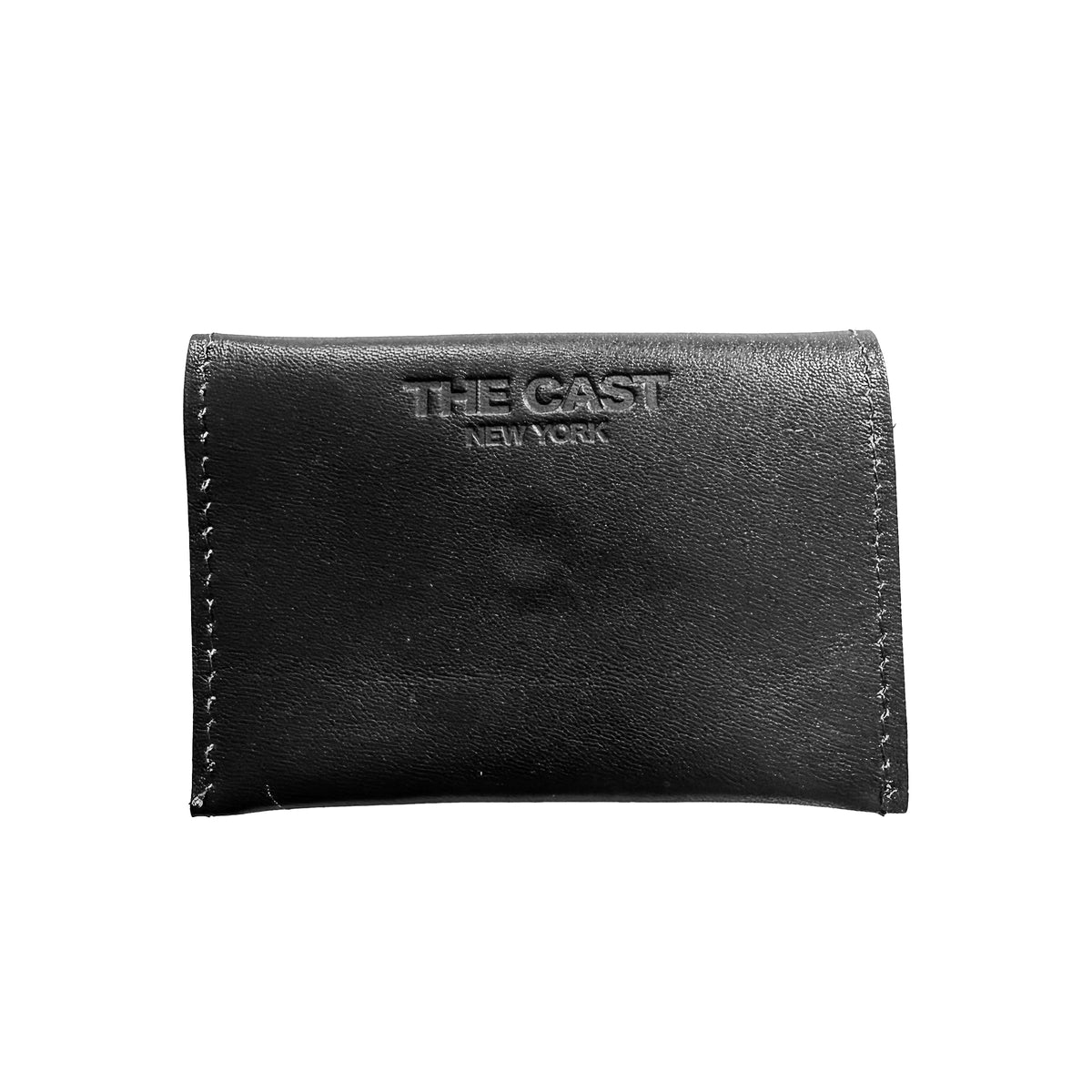 LEATHER CARD HOLDER - Black Horsehide