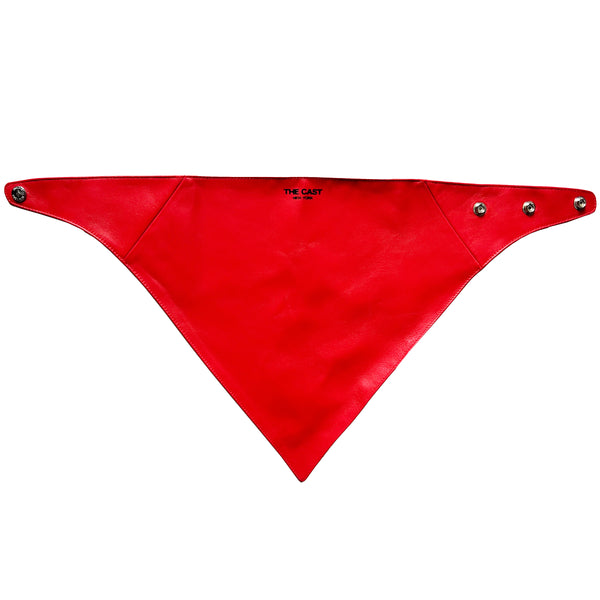 COUNTDOWN LOVE Leather Bandana (Red)