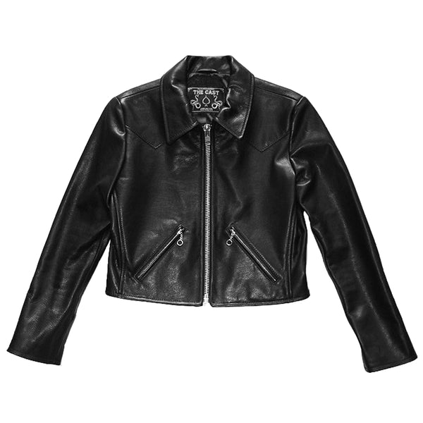 CROPPED JOHNNIE JACKET (LIGHTWEIGHT COWHIDE)