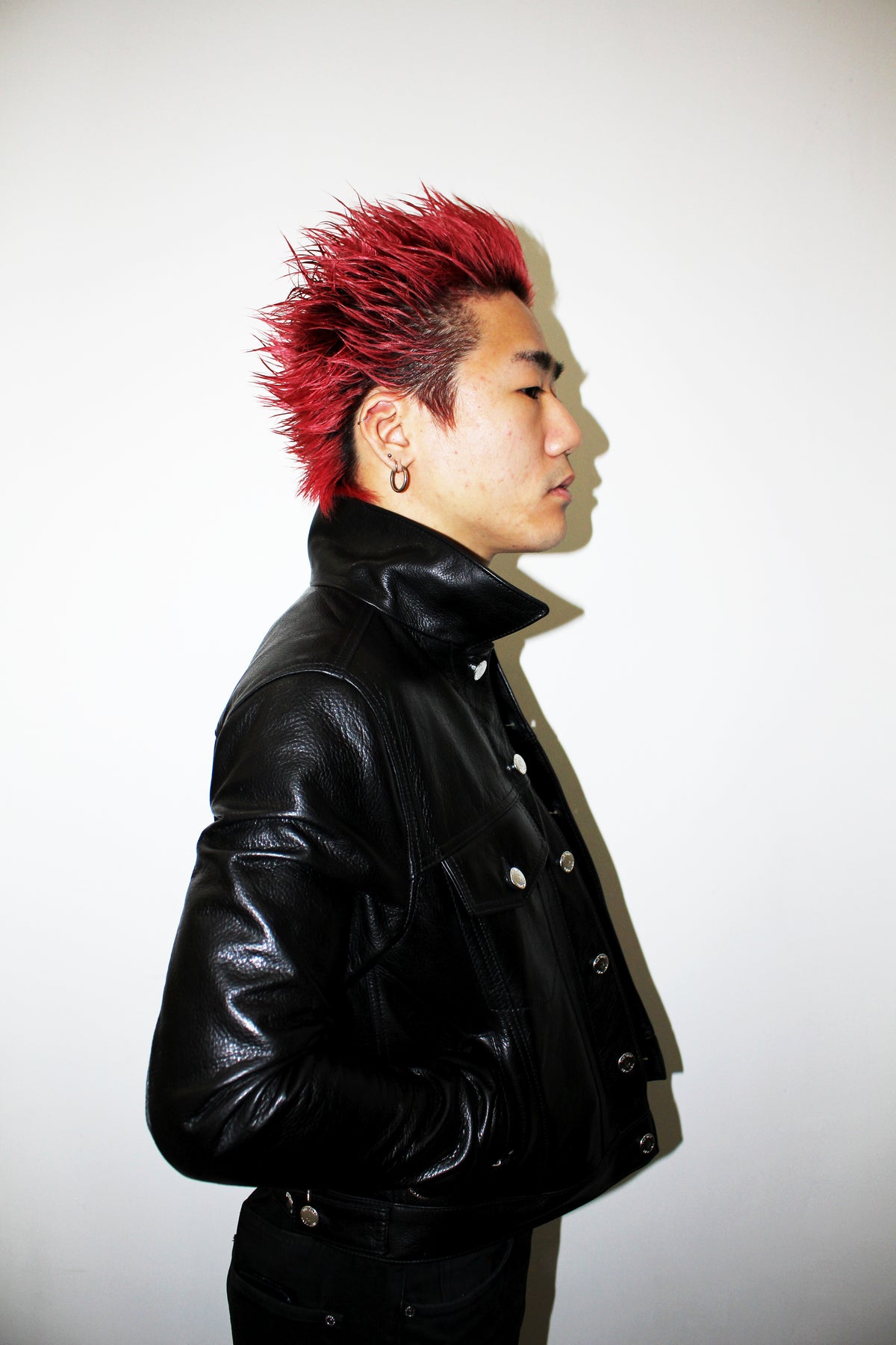 CROPPED SIXTY EIGHT LEATHER TRUCKER JACKET