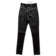 HIGH & TIGHT LEATHER PANTS (BLACK)