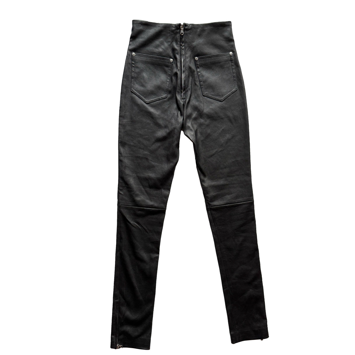 HIGH & TIGHT LEATHER PANTS (BLACK)