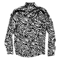 HYPNOTIC DESIRE Black & White Zebra Print Shirt