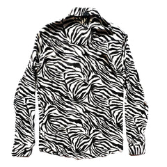 HYPNOTIC DESIRE Black & White Zebra Print Shirt