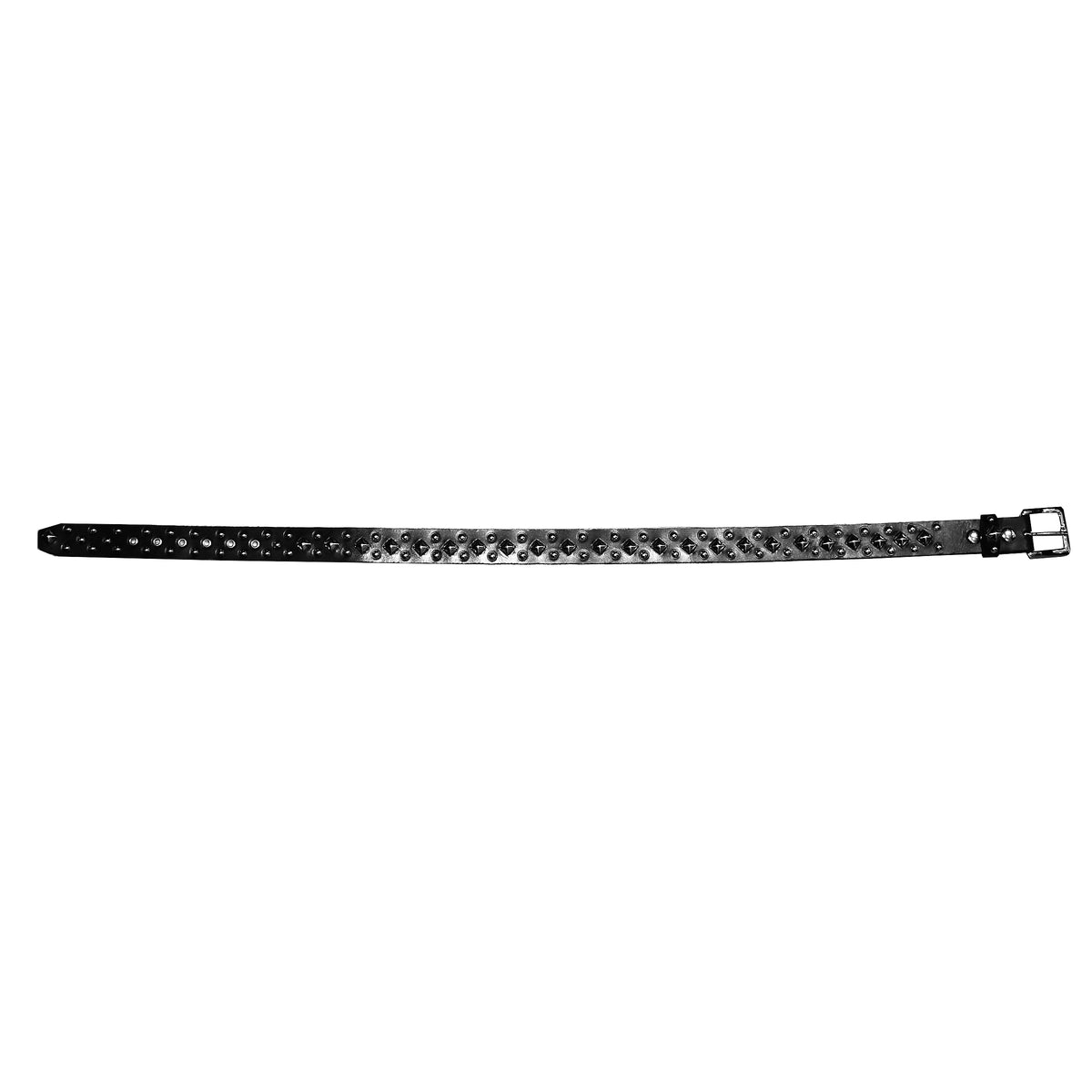 KING ROCKER PYRAMID STUD BLACK LEATHER BELT