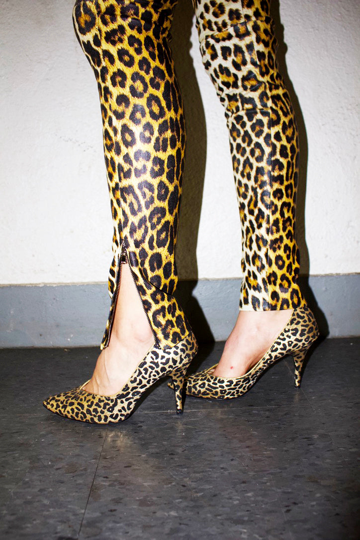 HIGH & TIGHT LEATHER PANTS (LEOPARD)