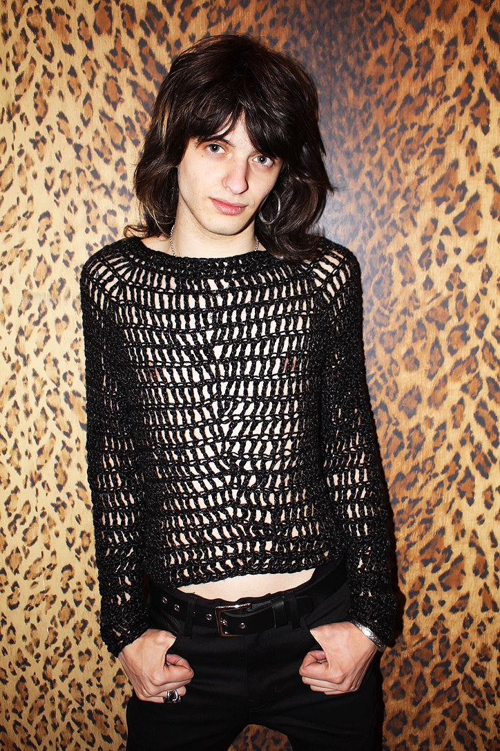 LONELY BOY FISHNET SWEATER