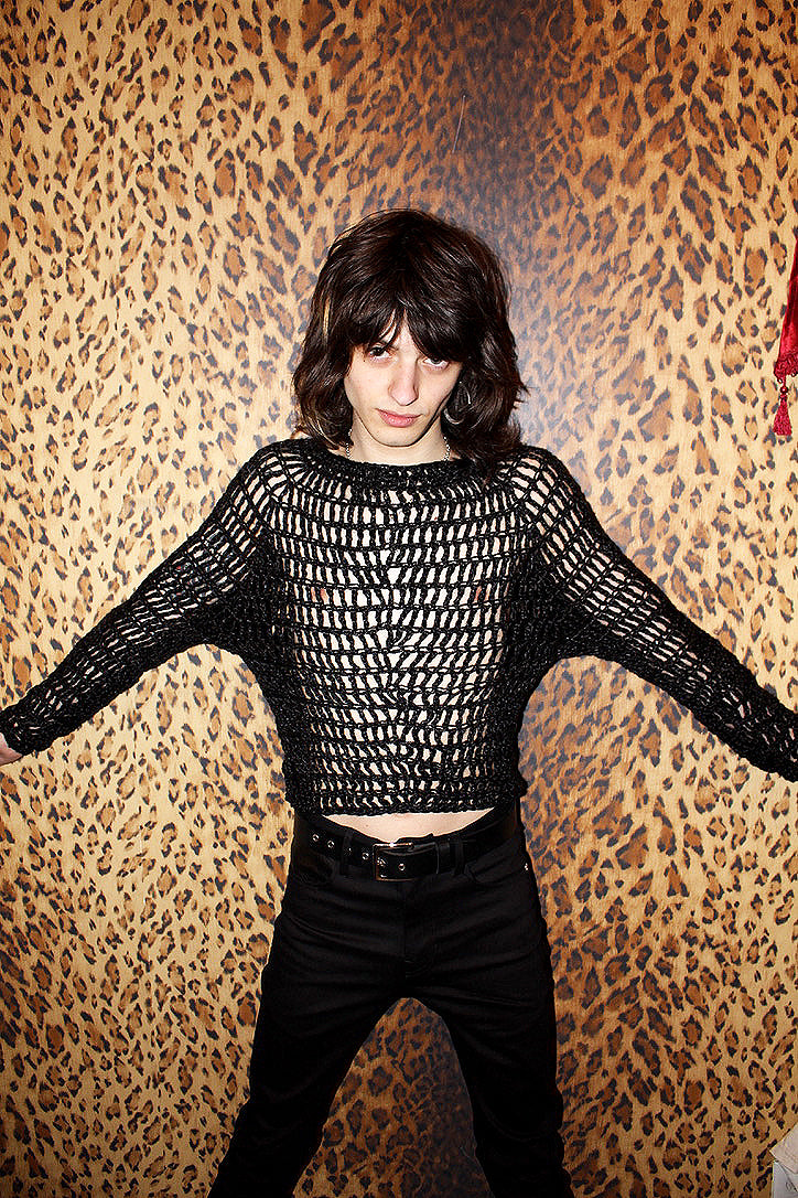 LONELY BOY FISHNET SWEATER