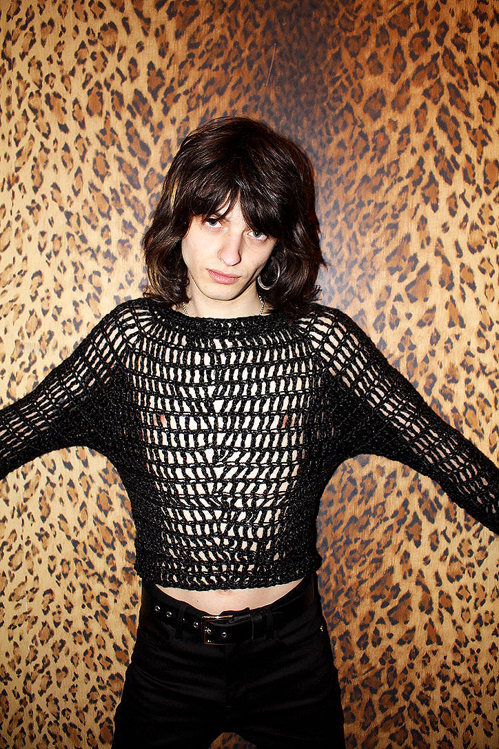LONELY BOY FISHNET SWEATER