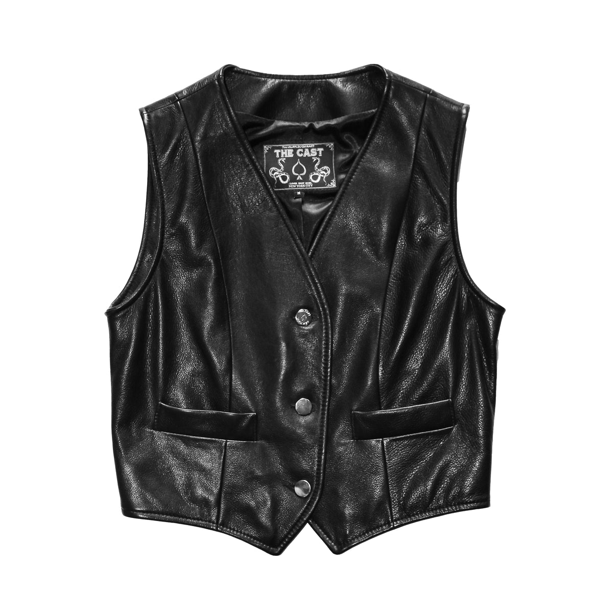 MARAUDER BLACK LEATHER VEST
