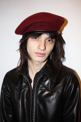 Burgundy Beret - 5 sizes