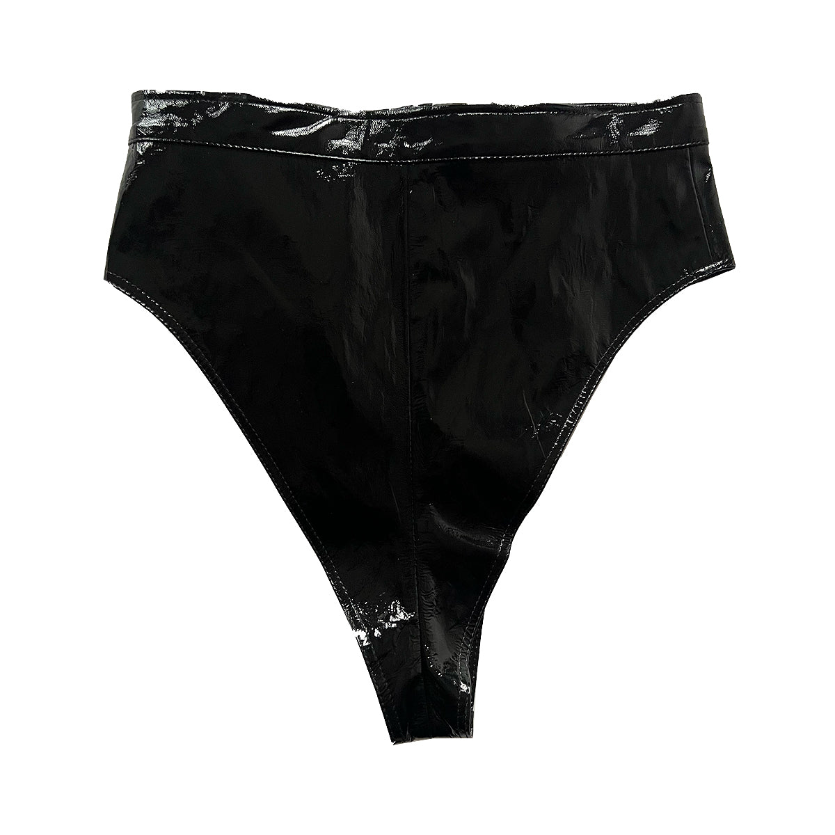 Patent Lambskin Zip Panty