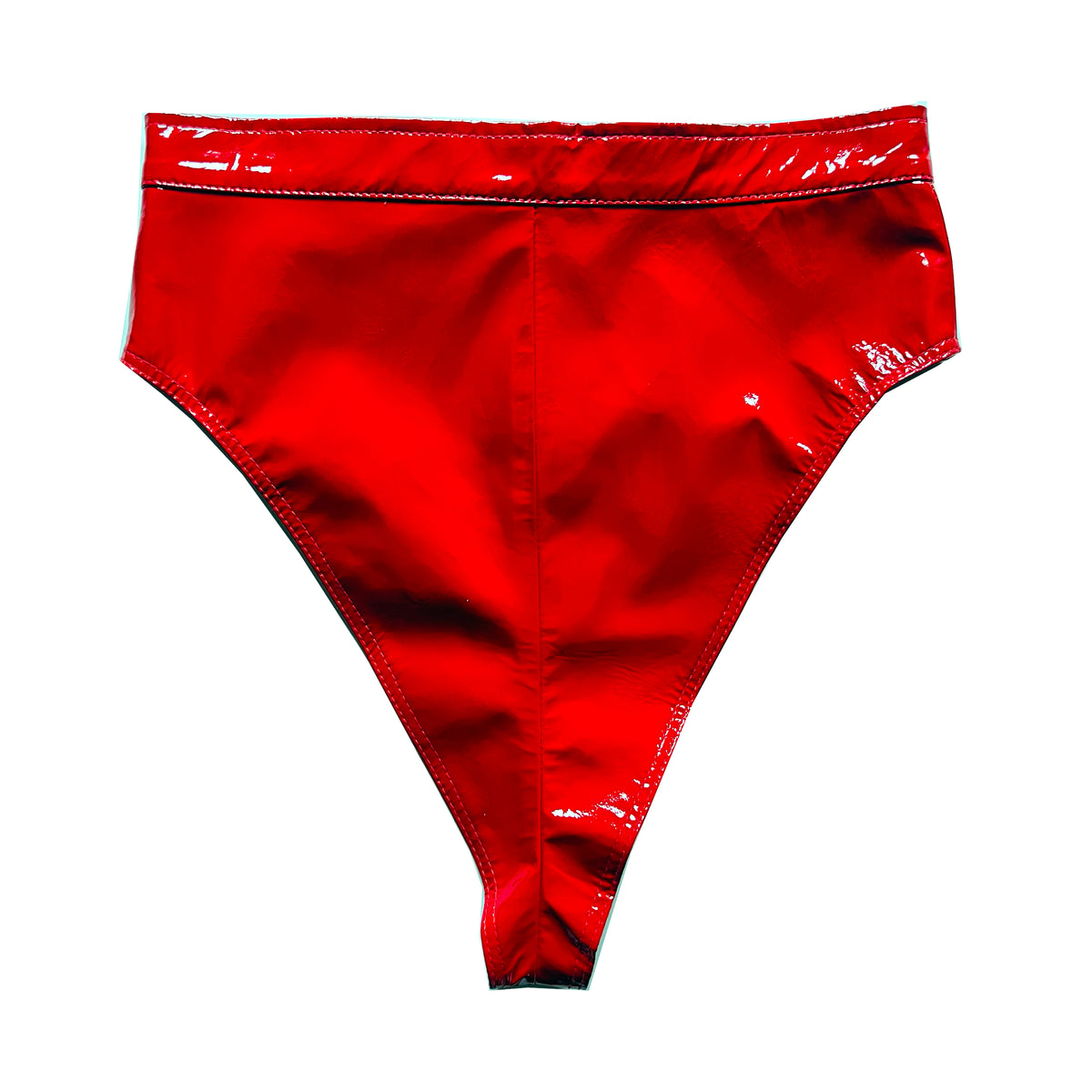 Red Patent Leather Zip Panty
