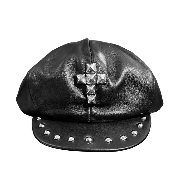 LORDS PRAYER (Studded 5-Panel Leather Cap)