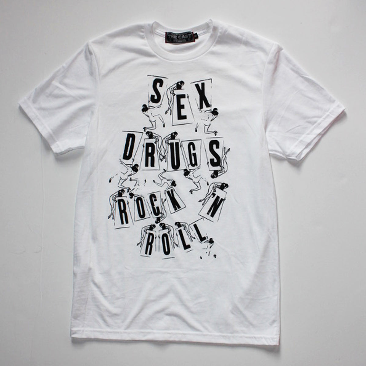 SEX DRUGS ROCK N ROLL T-SHIRT (WHITE)