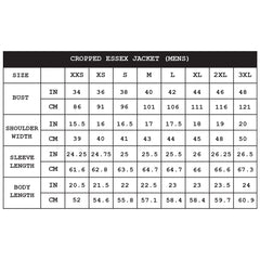 HORSEHIDE CROPPED ESSEX BLACK LEATHER BIKER JACKET