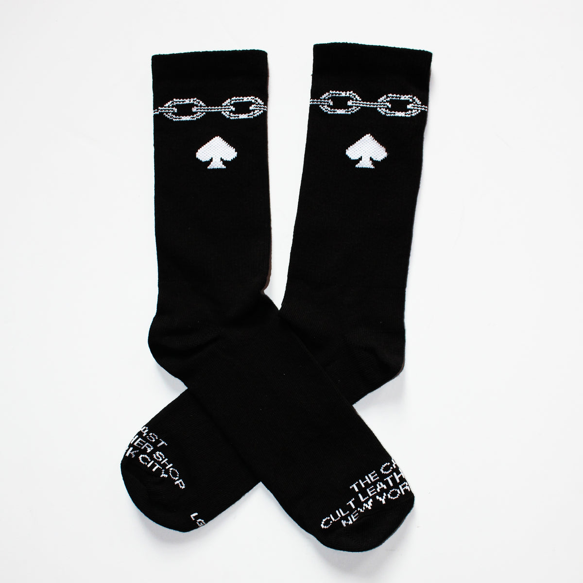 SPADE & CHAIN SOCKS (BLACK)
