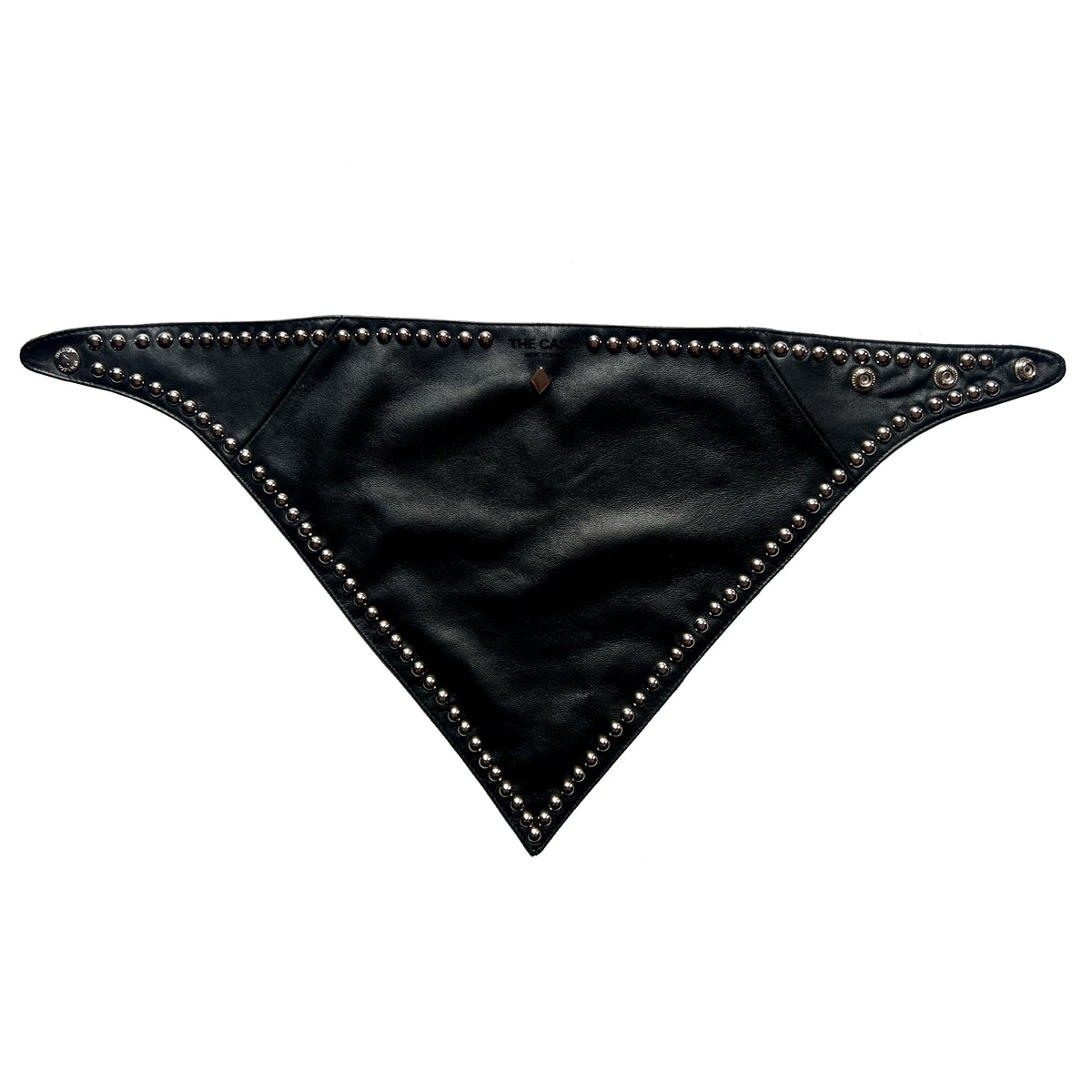 COUNTDOWN LOVE STUDDED BLACK LEATHER BANDANA