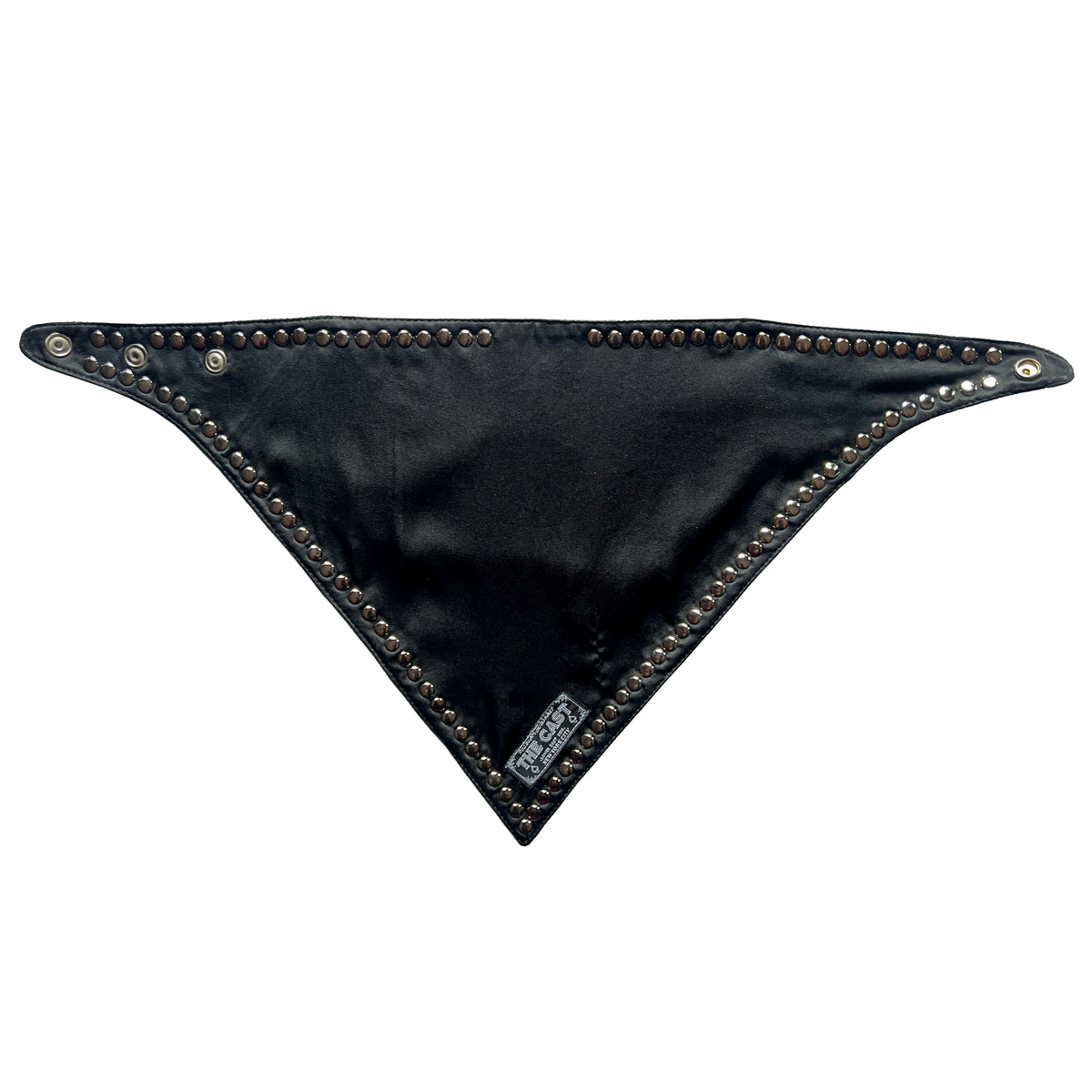 COUNTDOWN LOVE STUDDED BLACK LEATHER BANDANA